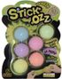 6 stk Squeeze and Stick Baller - Glow in the Dark 