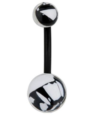 Konfektyr Svart Navelpiercing