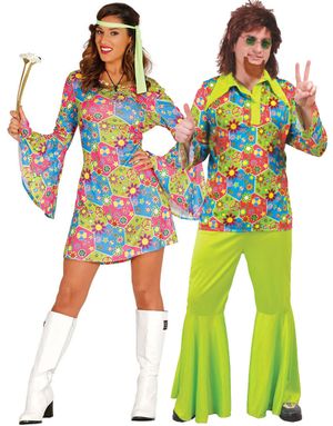 Parkostymer - Flower Power Hippiekostymer