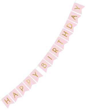 Happy Birthday Banner - 15x175 cm