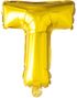 JUMBO Guldfärgade Bokstavsballonger A-Z - 102 cm