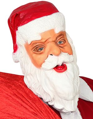 Heltäckande Jultomte Latexmask