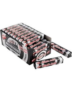 40 st Barratt Black Jack Stick Pack - Karameller Med Anissmak - Hela Låda 1,44 kg