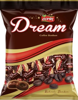 Ecrin Dream Milk & Coffee Bonbon - Karamellgodis med Mjölk och Kaffesmak 250g