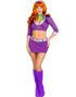 Meddling Cutie Daphne - Scooby-Doo Inspirerad Maskeraddräkt till Dam
