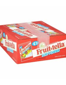 12 stk Poser med Fruit-tella Juicy Chews - Hel Eske 1620 gram