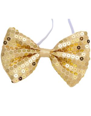 Bow Tie – Fluga med Guldfärgade Paljetter
