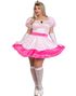 Pink Princess - Rosa Prinsessekostyme til Dame - Store Størrelser