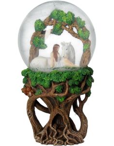 Anne Stokes Pure Heart Snowglobe - Snöglob med Enhörning 18 cm