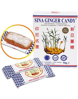 Sin-A Ginger Candy - Myke Ingefær Godteribiter 56 gram (Indonesia)