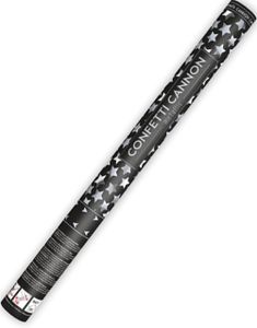 Silverfärgade Stjärnor - Konfettikanon 60 cm