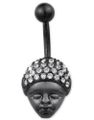 Afro Man - Svart Navlepiercing