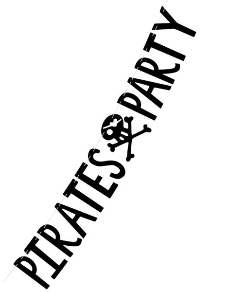Pirates Party - Piratbanner 14x100cm
