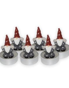 6 st. Jultomteljus - 5 cm