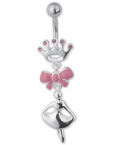Ballerina Navelpiercing - Rosa