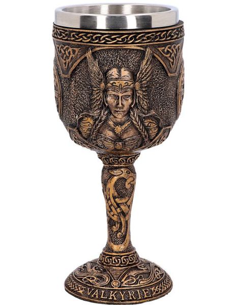 Valkyrie Goblet - Bronsfärgad Dryckesbägare 17 cm