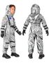Sølvfarget Astronaut Barnekostyme