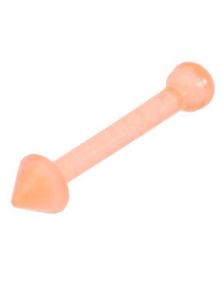 Rak Orange Näspiercing med Spike