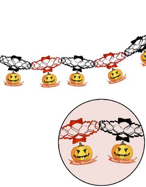Happy Halloween Girland med Pumpa 2 meter