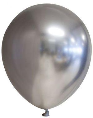 10 stk 30 cm - Glossy Sølvfarget Ballonger