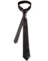 Svart Smal Slips i Satin