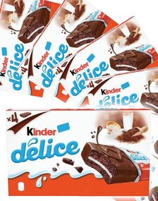 24 stk Kinder Delice Sponge Cake med Melkefyll - Hel Eske