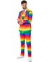 Regnbuefarget Dress til Herre - Suitmeister - X-Large