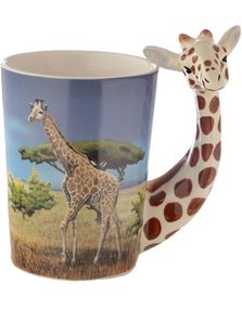 Giraff Keramik Kopp med Format Handtag