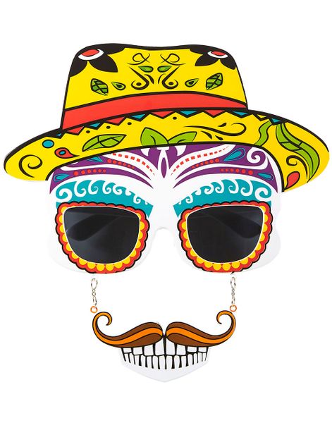 Mexikanska Glasögon med Hängande Mustasch
