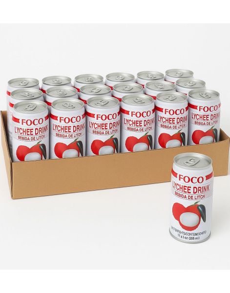 24stk FOCO Lychee Drink 350 ml - Hel Eske (Thailand)