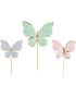 9 stk DIY Kaketoppere Fargeglade Sommerfugler - Colorful Butterflies