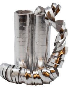 2 st Silverfärgade Folierade Serpentinband