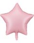 Stjerneformet Matt Rosa Folieballong 48 cm
