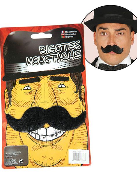 Svart Mario Lösmustasch