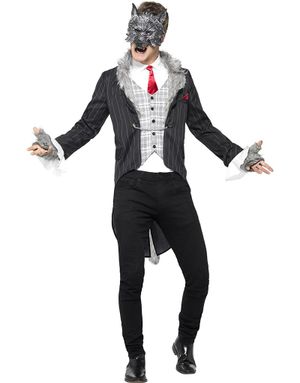 Den Stygga Vargen Lyxkostym med Mask