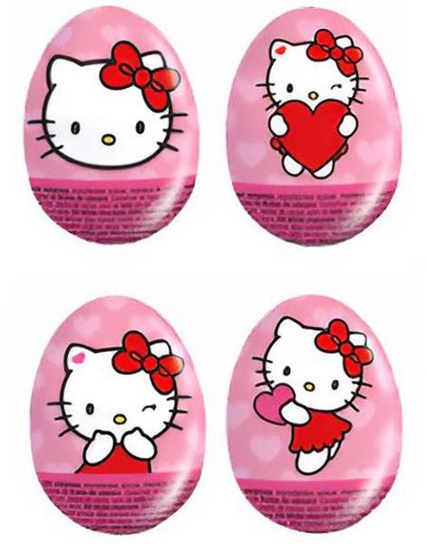 1 stk Hello Kitty Sjokoladeegg med Overraskelse i Assorterte Motiver 20 gram
