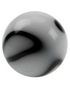 Marble Ball - Vit Akrylkula