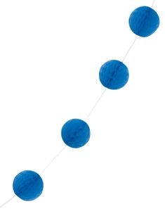 Royal Blå Honeycomb Girlang 213 cm