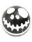Jack Skellington Head - Svart och Vit Akrylkula