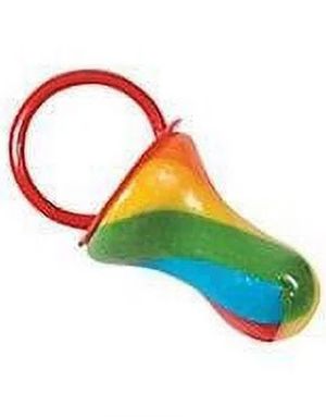 Rainbow Candy Dummy - Liten Smok med Regnbågsfärger och Fruktsmaker