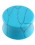 Cracked Howlite Turquoise Stone - Piercing Plugg