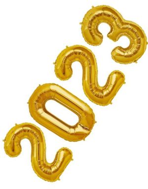 2023 ballonger - 86 cm guld
