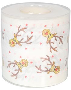 Toalettpapper / toalettpapper med Rudolf-motiv
