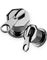 Zip It - Silverfärgad Piercing Plugg