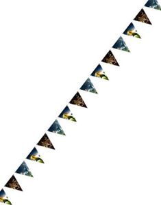 Fotball Flaggbanner 4 Meter - Kick It