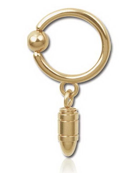 Hängande Patron Bronze - 1.6 x 12 mm BCR Piercing