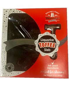 Walkers Toffee Liquorice Slab Toffee - Lakrits med Hammare 400 gram