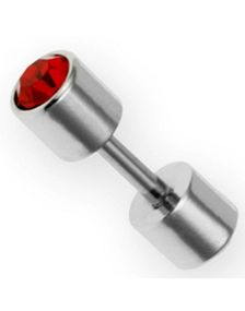 Two Red Stones - Fejkpiercing