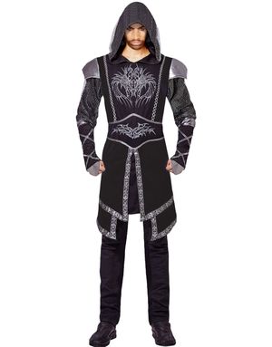 Svart Assassins Creed Inspirerad Kostymöverdel till Man