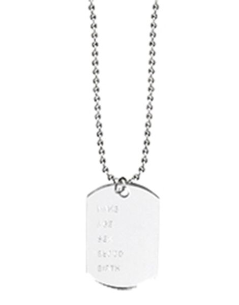 Militärsmycke med ID-tag
